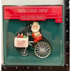 1986 HALLMARK KEEPSAKE ORNAMENT QX404-3 KRINGLE'S KOOL TREATS TRICYCLE ICE CREAM